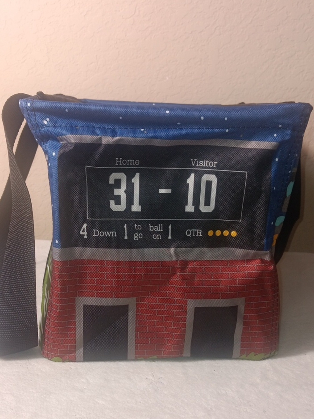 Thirty-One Medium Utility Tote "Touchdown Time" Football NWOT - Picture 9 of 10